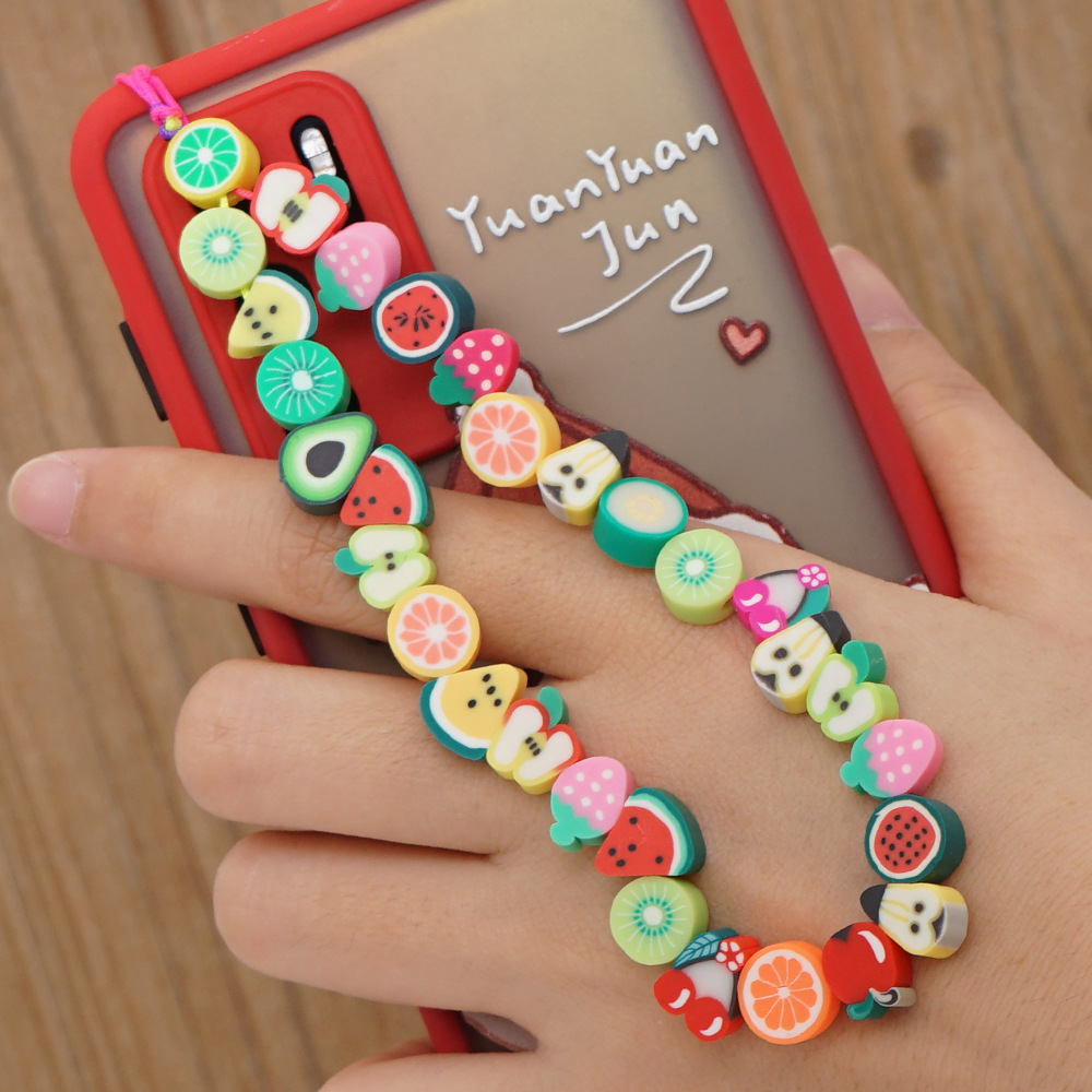 Phone Accessories Crochet - Cute Fruit Bead Phone Strap Chain