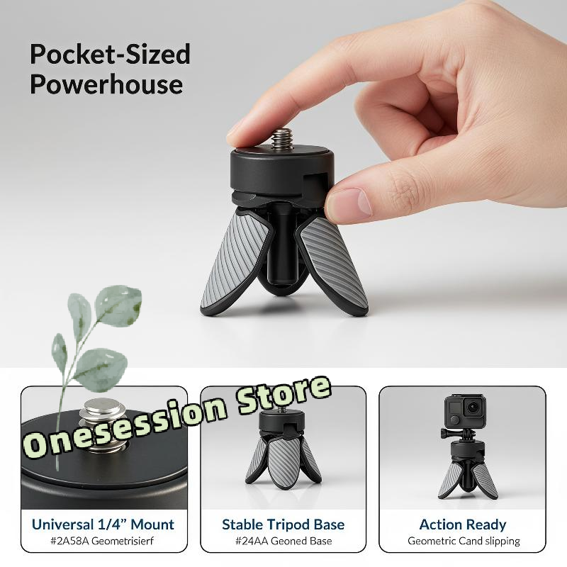 Selfie Stick Tripod - Mini Treppiede con Base Antiscivolo e