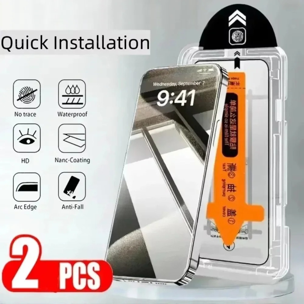 Phone Accessories Online Shop - 2PCS Pellicola di Vetro Temperato Trasparente