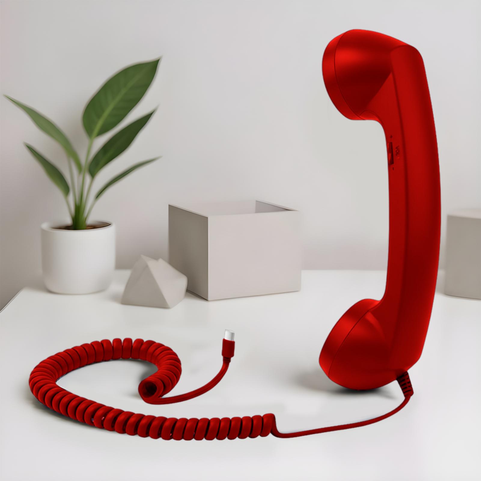 Retro Handset Phone - Telefono retrò con connettore di tipo