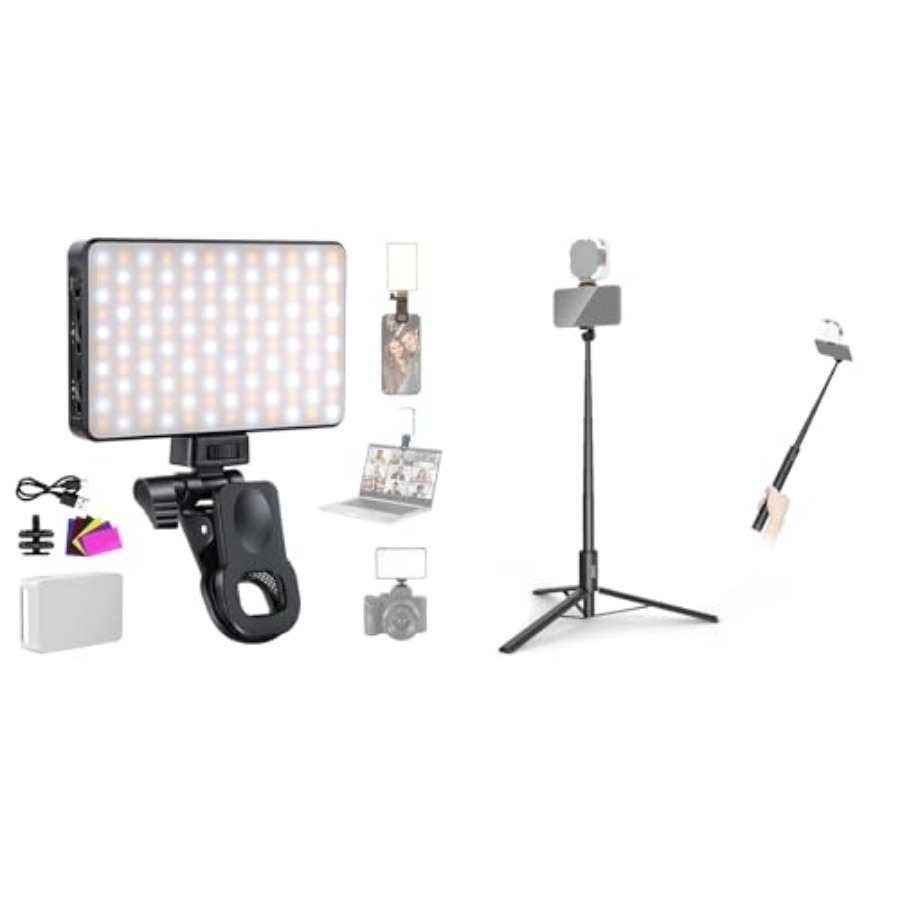 Selfie Stick Tripod - Luce LED per Selfie Basics BL120B