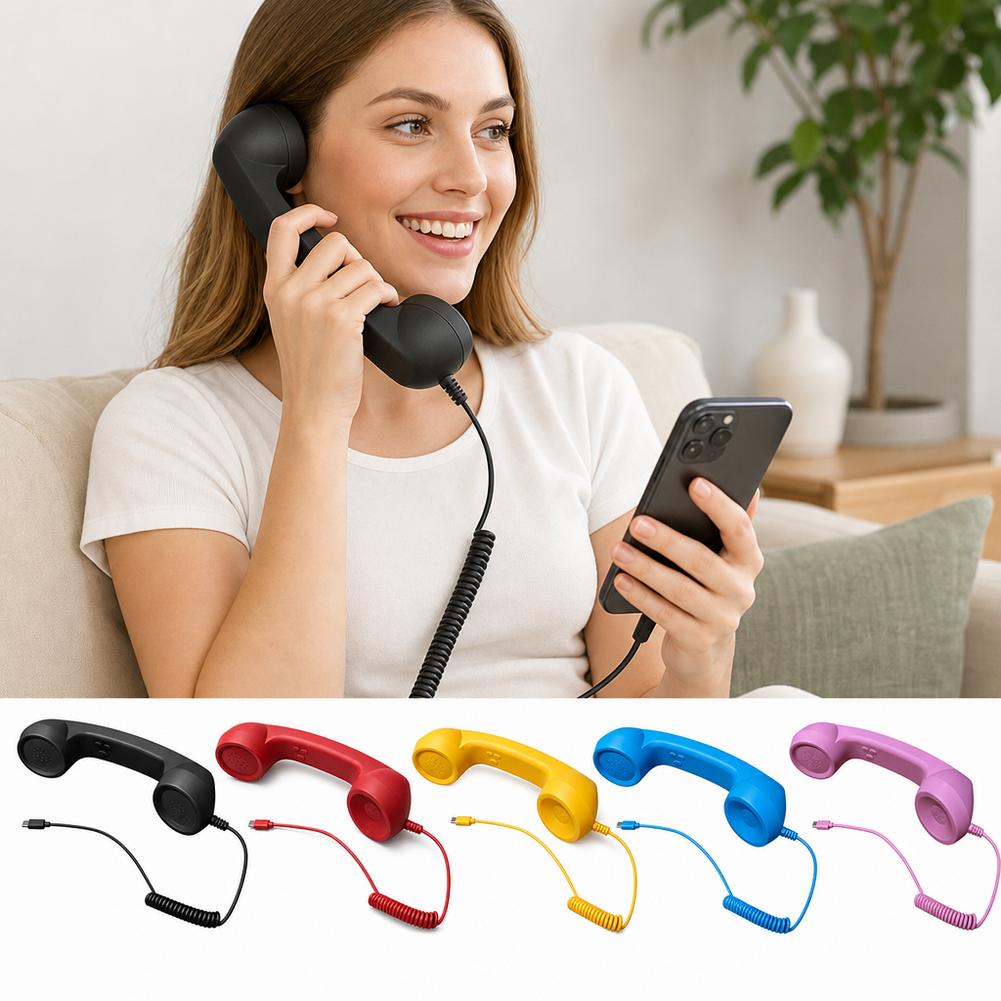 Retro Handset Phone - Telefono cellulare retrò con connettore di