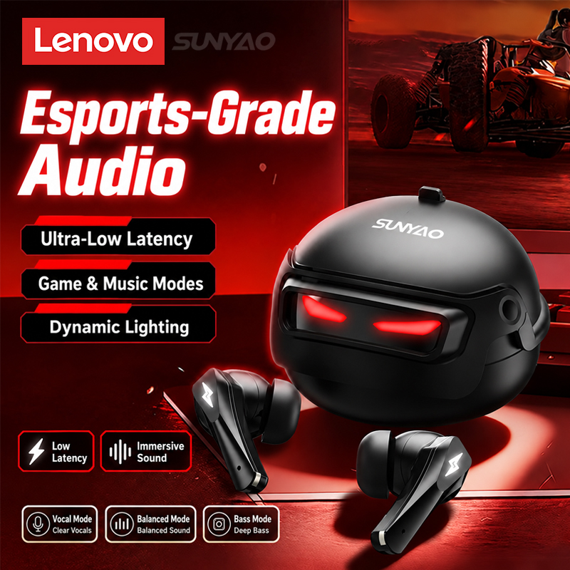 Wireless Earbuds Case - Cuffie da gaming Lenovo GT101, wireless,