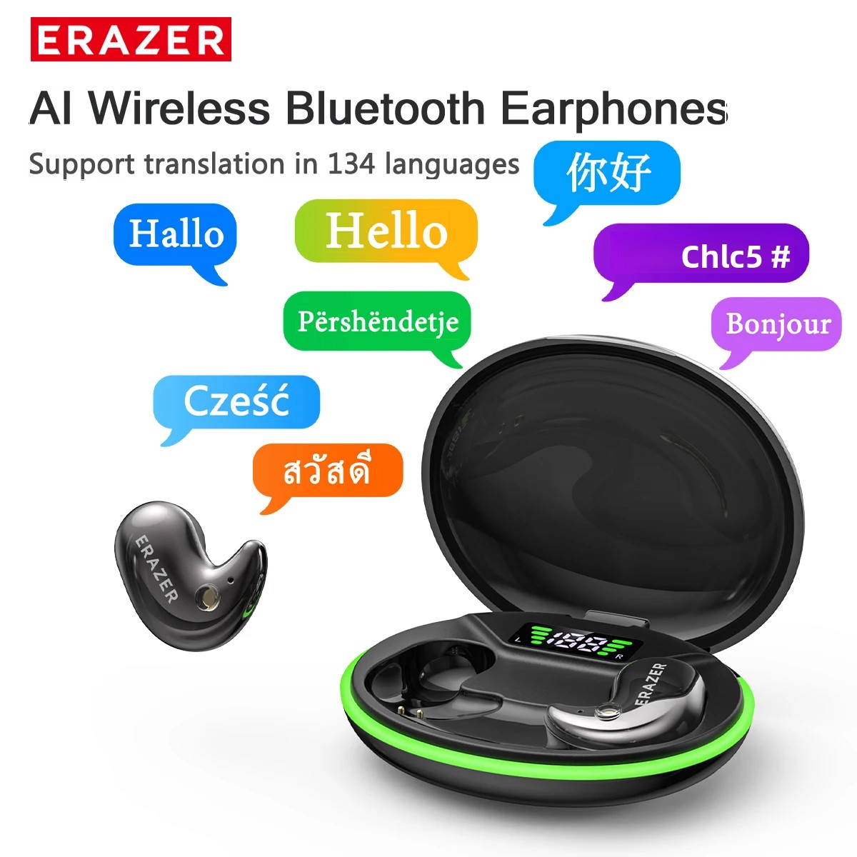 Wireless Earbuds Case - Cuffie Bluetooth In-Ear EARZER XF58 con