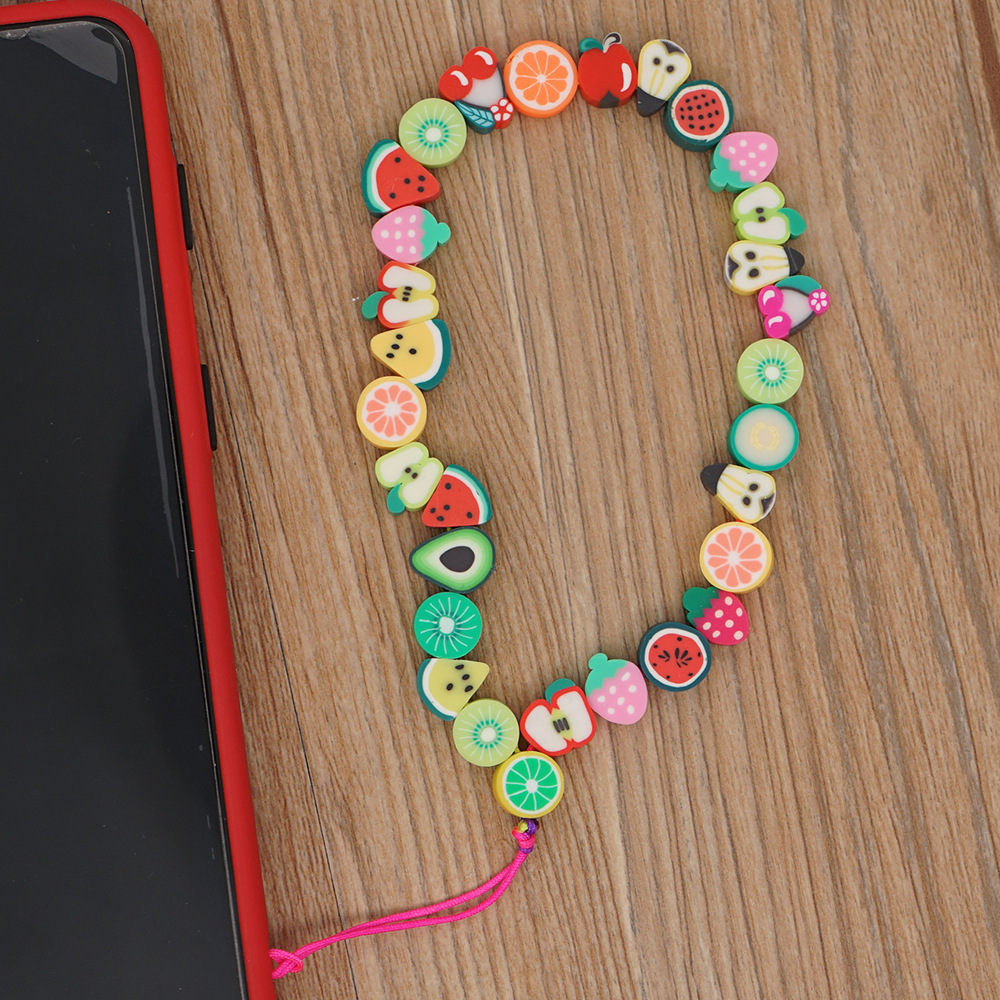 Cute Fruit Bead Phone Strap Ch - Phone Accessories Crochet recensione e prezzo