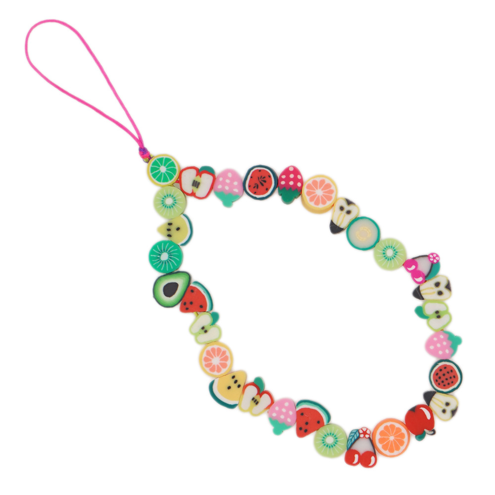 Cute Fruit Bead Phone Strap Ch - Phone Accessories Crochet recensione e prezzo