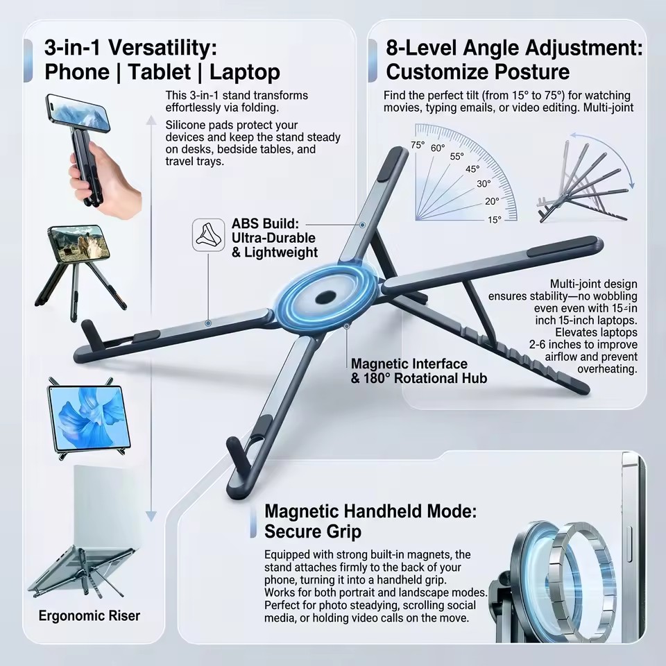 Supporto Magnetico Portatile p - Selfie Stick Tripod recensione e prezzo