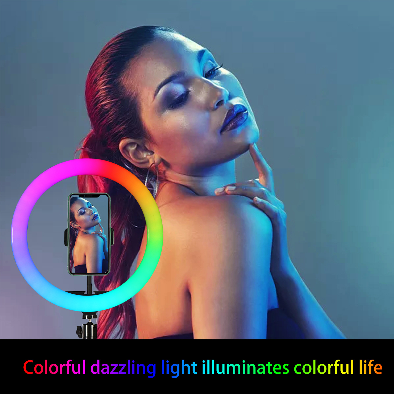 Luce ad Anello RGB da 10 Polli - Selfie Stick Tripod recensione e prezzo
