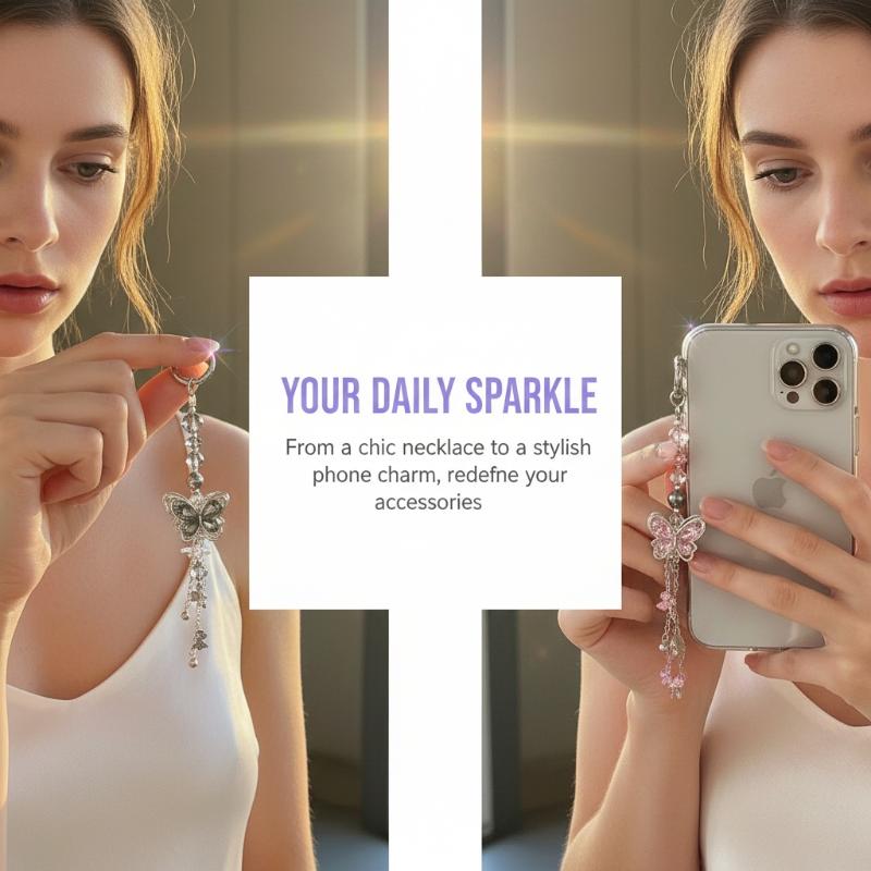Catena per telefono con perlin - Phone Accessories Crochet recensione e prezzo