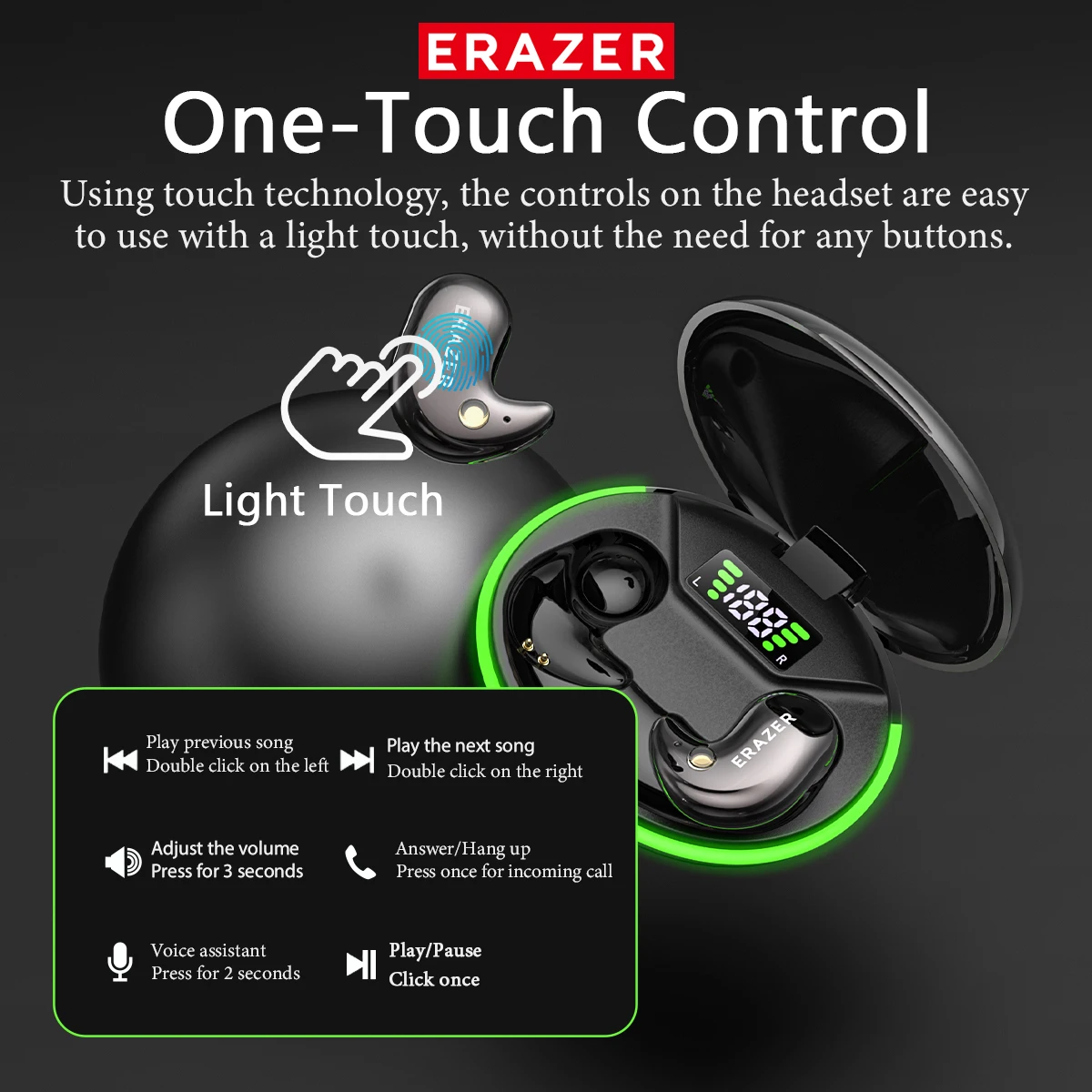 Cuffie Bluetooth In-Ear EARZER - Wireless Earbuds Case recensione e prezzo